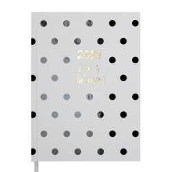 Ежедневник дат. 2021 ELEGANT, A5, 336 стр, белый