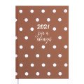 Ежедневник дат. 2021 ELEGANT, A5, 336 стр, коричневый
