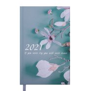 Щоденник дат. 2021 SPOLETO, A6, 336 стор., бірюзовий Щоденник дат. 2021 SPOLETO, A6, 336 стор., бірюзовий