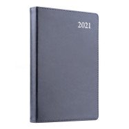 Ежедневник А5 дат. Leo Planner "Aldento", 2021, интегр., 384+2 стр, графит Ежедневник А5 дат. Leo Planner "Aldento", 2021, интегр., 384+2 стр, графит