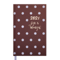 Ежедневник дат. 2021 ELEGANT, A6, 336 стр коричневый