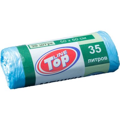 Мешок для мусора 35L A30 синие  (50) TOP LINE 4820202510024