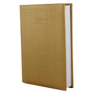 Щоденник датований 2021, ТЕКСТИЛЬ, золото А6 Щоденник датований 2021, ТЕКСТИЛЬ, золото А6