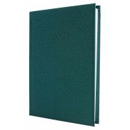 Ежедневник датированный 2021, Economix, ТЕКСТИЛЬ, зеленый, А5