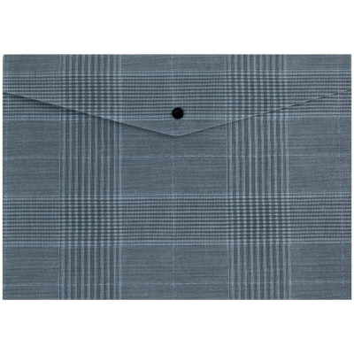 Папка на кнопці, А4+, Tartan Gray