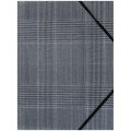 Папка на резинках, А4+, Tartan Gray