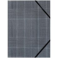 Папка на резинках, А4+, Tartan Gray