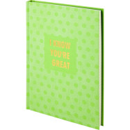 Книга записна тверда обл. A5, 96л. кл. Stories, салатова