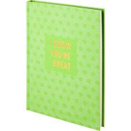 Книга записна тверда обл. A5, 96л. кл. Stories, салатова