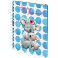 Блокнот с разделителями, 120 л, кл. Cuties