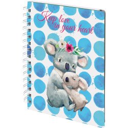 Блокнот с разделителями, 120 л, кл. Cuties