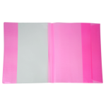Обложка для книги NEON с клапаном 250*420мм, PVC, розовая ZB4750-10