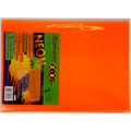 Обложка для книги NEON с клапаном 250*420мм, PVC, оранжевая ZB4750-11