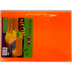 Обложка для книги NEON с клапаном 250*420мм, PVC, оранжевая ZB4750-11