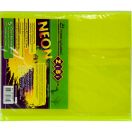 Обкладинка для зошитів NEON А5 з клапаном, PVC, жовта ZB4760-08
