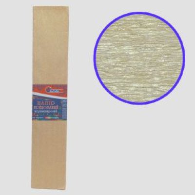 KRPL-80103 Креп-бумага 30%, перламутровый золотистый 50*200см, 20г/м2