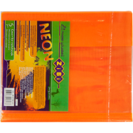 Обкладинка для зошитів NEON А5 з клапаном, PVC, помаранчова ZB4760-11