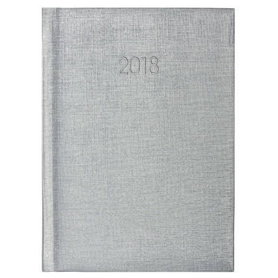 Ежедневник датированный 2018 Economix, GALA, серебро, А5