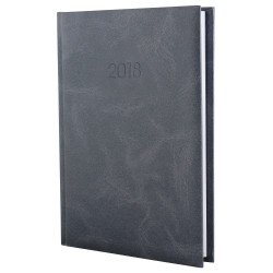 Щоденник датований 2020, Economix, MARBLE, темно-сірий, А5