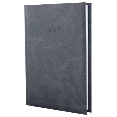 Ежедневник датированный 2020, Economix, MARBLE, темно-серый, А5