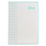 Ежедневник датированный 2018,  "Destiny Green", белый, А5
