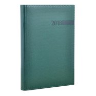 Ежедневник датированный 2018,  Persona, зеленый, А5
