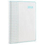 Ежедневник датированный 2018,  "Destiny Green", белый, А5