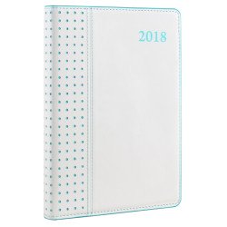 Ежедневник датированный 2018,  "Destiny Green", белый, А5