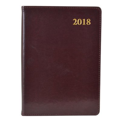 Ежедневник датированный 2018,  "Aldento", коричневый, А5