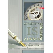 Книга канц. А4, 144 л. кл. тв. обл. офс СкарбУкра