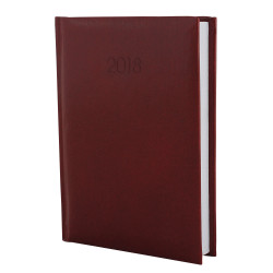 Ежедневник датированный 2018, Economix,CARIN, бордо, А6