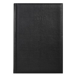 Ежедневник датированный 2018, BASIC, черный, А5