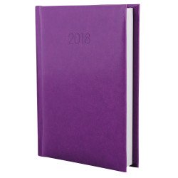 Ежедневник датированный 2018, FLASH, сиреневый , А6