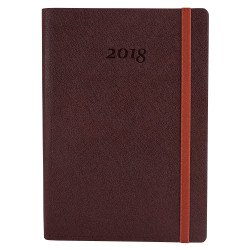 Щоденник датований 2018, CROSS , шоколад, А5, м'яка обкладинка з гумкою