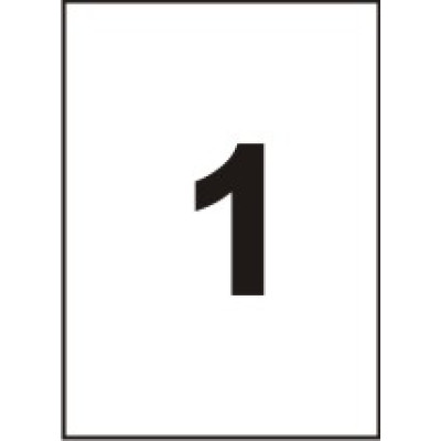 Этикетки SAPRA ,А4, 210х297 мм, 1 шт на листе