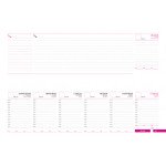 Планинг недатированный, Brisk, Sarif 74, бордо, 325х102