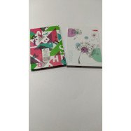 Блокнот А5+,  64л тв.обл.матовая лам., блок 80г/м2, форз.серебро МИКС