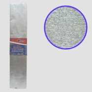 KRM-8060 Креп-бумага 30%, металлик серебристый 50*200см, 50г/м2