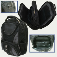 8801 Рюкзак молодежный "Black" 3отд, орг.,отд.для ноут.,уплотн.спин., 47*35*20см