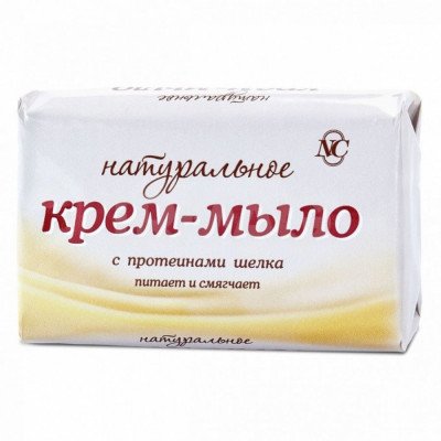 Крем-мило Натуральне 90г з протеїнами шовку