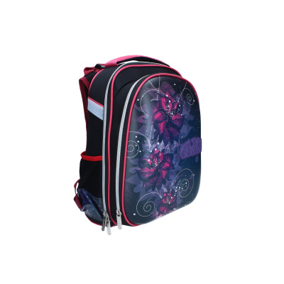 Ранец SchoolCase, "Flowers",2 отдел.,39*28*21см,Nylon PL, CLASS, арт.9721