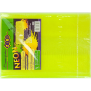 Обкладинка для підручника NEON з клапаном 250*420мм, PVC, асорті