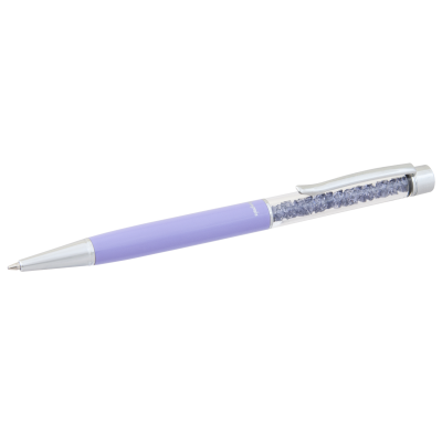 Ручка шарик. "Amethyst" с кристалами, фиолет., в подарочном футляре