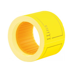 Етикетки-цінники "Ціна" 50х40 мм Economix, 100 шт/рул., жовті E21307-05