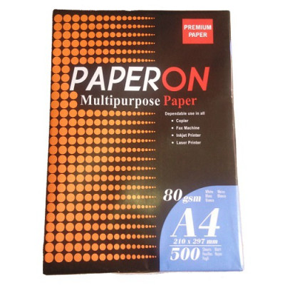 Бумага А4/80г/м PAPERON 500 л.