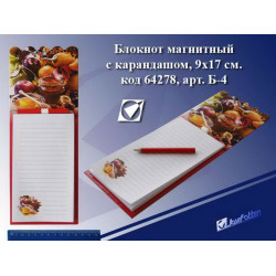 Б-4 Магнит с блоком для записей "Мед"