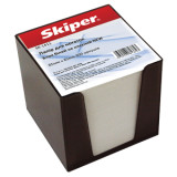 Блок паперу 85х85 800арк. інд упак/ білий в пластик чорн. боксі Skiper