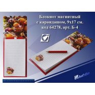 Б-4 Магнит с блоком для записей "Мед"