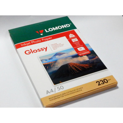 Фотобумага глянец . А4, 200 г/м2, 50л