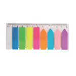 Закладки пласт. с липким слоем NEON 45*12мм+42*12мм, 8*25л. ассорти